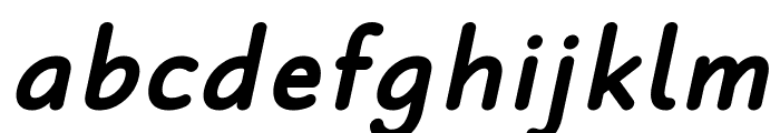 Robaga Rounded Bold Italic Font LOWERCASE