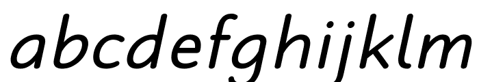 Robaga Rounded Italic Font LOWERCASE