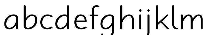 Robaga Rounded Light Font LOWERCASE
