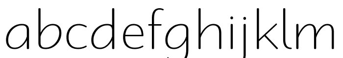 Robaga Rounded Thin Font LOWERCASE