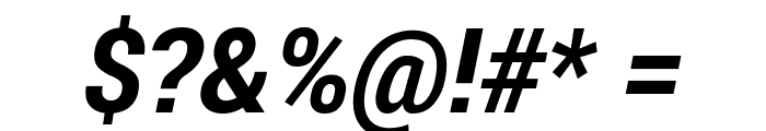 Roberto Sans Bold Italic Font OTHER CHARS