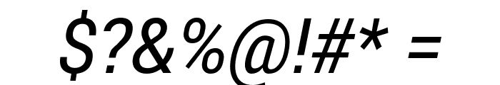 Roberto Sans Italic Font OTHER CHARS