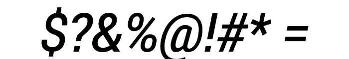 Roberto Sans Medium Italic Font OTHER CHARS