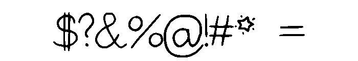 RobinSchooler Font OTHER CHARS
