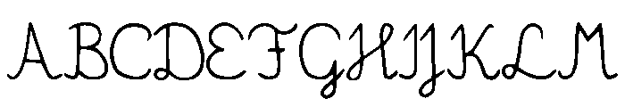 RobinSchooler Font UPPERCASE