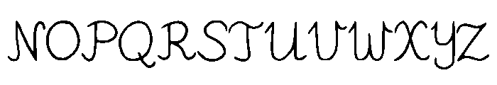 RobinSchooler Font UPPERCASE