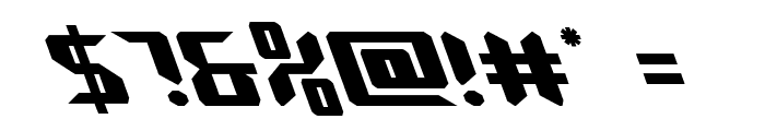 Robo-Clone Leftalic Font OTHER CHARS
