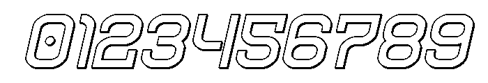 Robo Sapien 3D Italic Font OTHER CHARS
