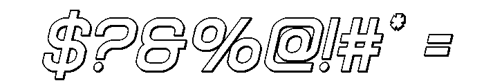 Robo Sapien 3D Italic Font OTHER CHARS