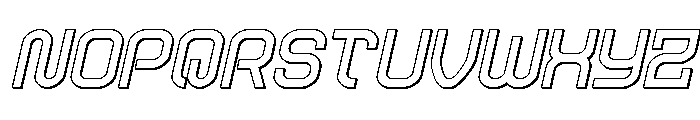 Robo Sapien 3D Italic Font UPPERCASE