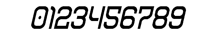 Robo Sapien Condensed Italic Font OTHER CHARS