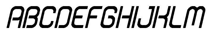 Robo Sapien Condensed Italic Font UPPERCASE