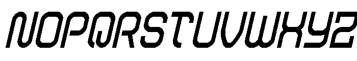 Robo Sapien Condensed Italic Font UPPERCASE