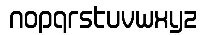 Robo Sapien Condensed Font LOWERCASE