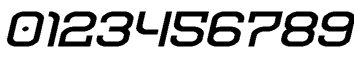 Robo Sapien Expanded Italic Font OTHER CHARS