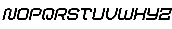 Robo Sapien Expanded Italic Font UPPERCASE