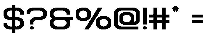 Robo Sapien Expanded Font OTHER CHARS