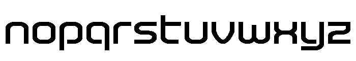 Robo Sapien Expanded Font LOWERCASE