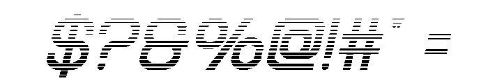 Robo Sapien Gradient Italic Font OTHER CHARS