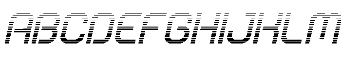 Robo Sapien Gradient Italic Font UPPERCASE