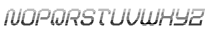 Robo Sapien Gradient Italic Font UPPERCASE