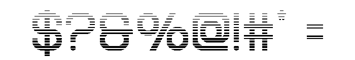 Robo Sapien Gradient Font OTHER CHARS