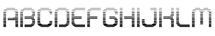 Robo Sapien Gradient Font UPPERCASE