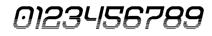 Robo Sapien Halftone Italic Font OTHER CHARS