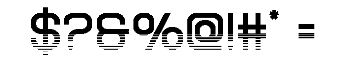 Robo Sapien Halftone Font OTHER CHARS