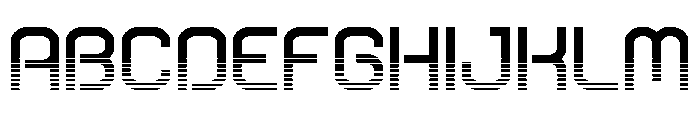 Robo Sapien Halftone Font UPPERCASE