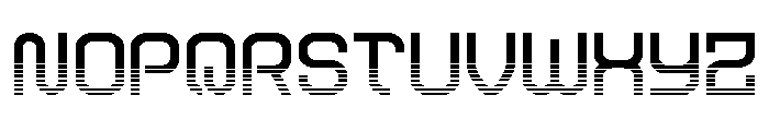 Robo Sapien Halftone Font UPPERCASE