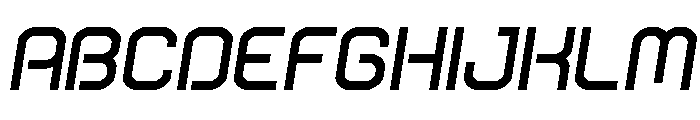 Robo Sapien Semi-Italic Font UPPERCASE