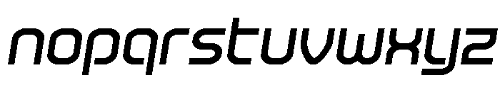Robo Sapien Semi-Italic Font LOWERCASE