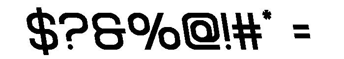 Robo Sapien Semi-Leftalic Font OTHER CHARS