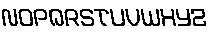 Robo Sapien Semi-Leftalic Font UPPERCASE