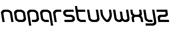 Robo Sapien Semi-Leftalic Font LOWERCASE