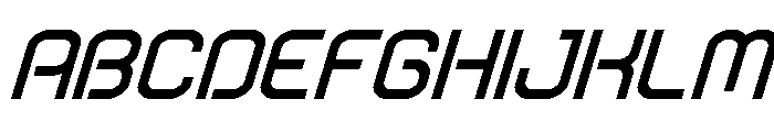 Robo Sapien Super-Italic Font UPPERCASE