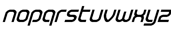 Robo Sapien Super-Italic Font LOWERCASE
