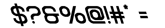 Robo Sapien Super-Leftalic Font OTHER CHARS