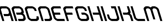 Robo Sapien Super-Leftalic Font UPPERCASE