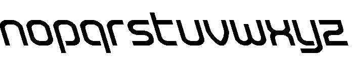 Robo Sapien Super-Leftalic Font LOWERCASE