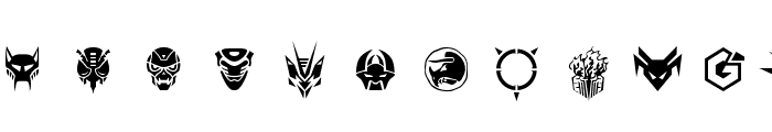 Robofan Symbols Font LOWERCASE