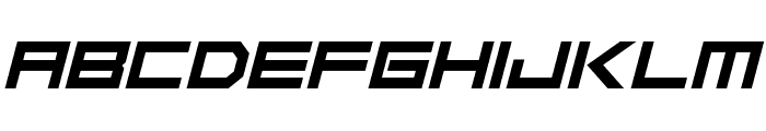 Robot Heroes Italic Font UPPERCASE