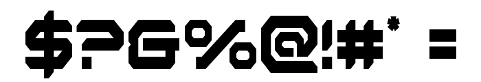 Robotaur Condensed Font OTHER CHARS