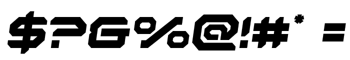 Robotaur Semi-Italic Font OTHER CHARS