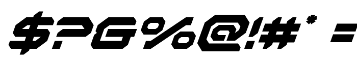 Robotaur Super-Italic Font OTHER CHARS