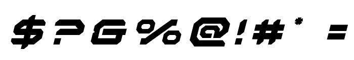 Robotaur Title Italic Font OTHER CHARS