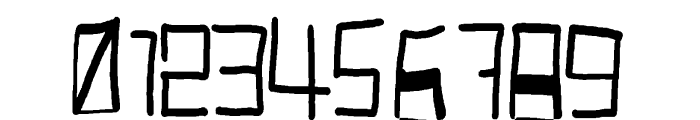 Robotic Handwritten Font OTHER CHARS