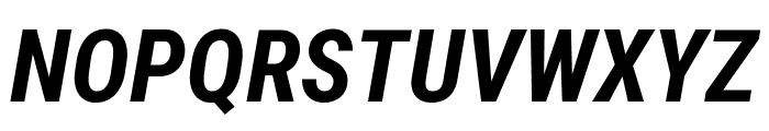 Roboto Condensed Bold Italic Font UPPERCASE