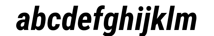Roboto Condensed Bold Italic Font LOWERCASE